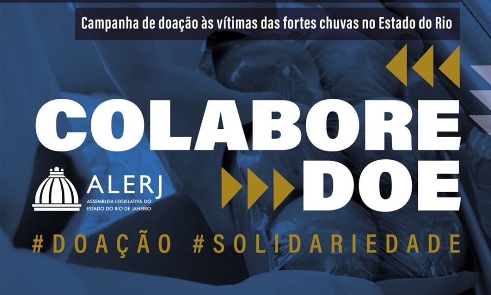 Alerj com postos de arrecadação para vítimas das chuvas