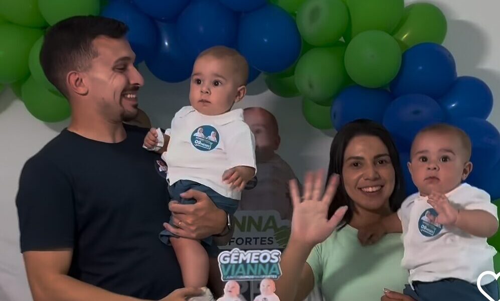 Gêmeos Vianna fazem sucesso na campanha
