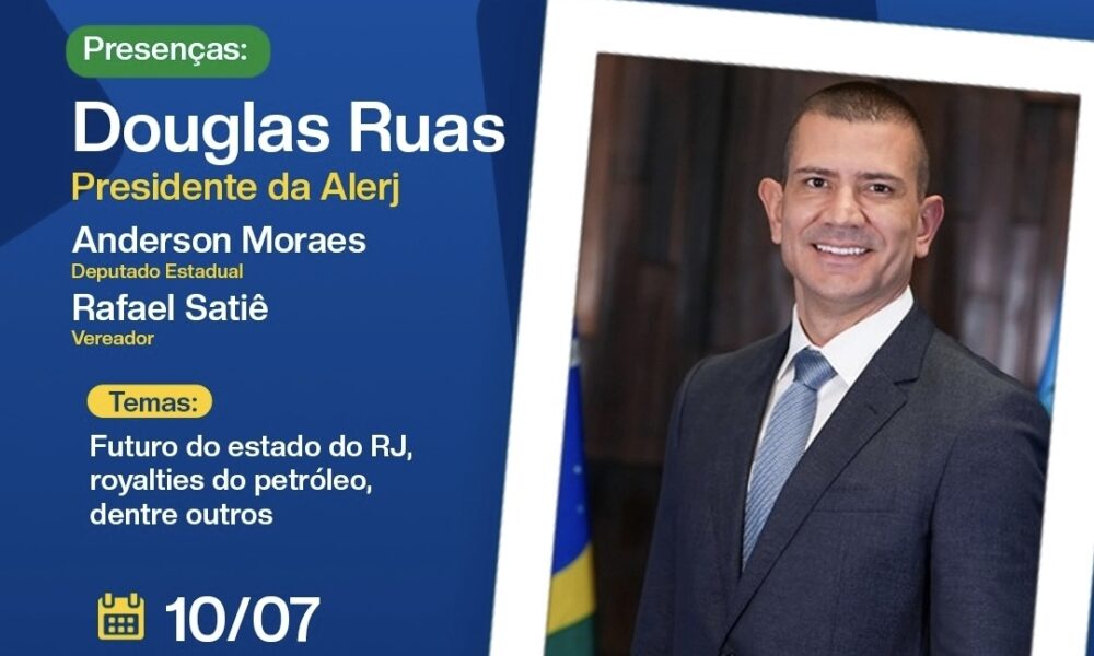 Douglas Ruas participa de Encontro Empresarial da CDL Campos no próximo dia 10