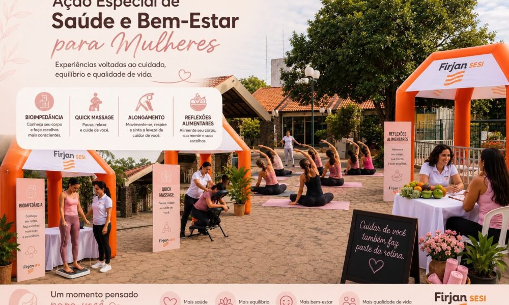 Firjan SESI Campos promove manhã de saúde e bem-estar voltada para mulheres